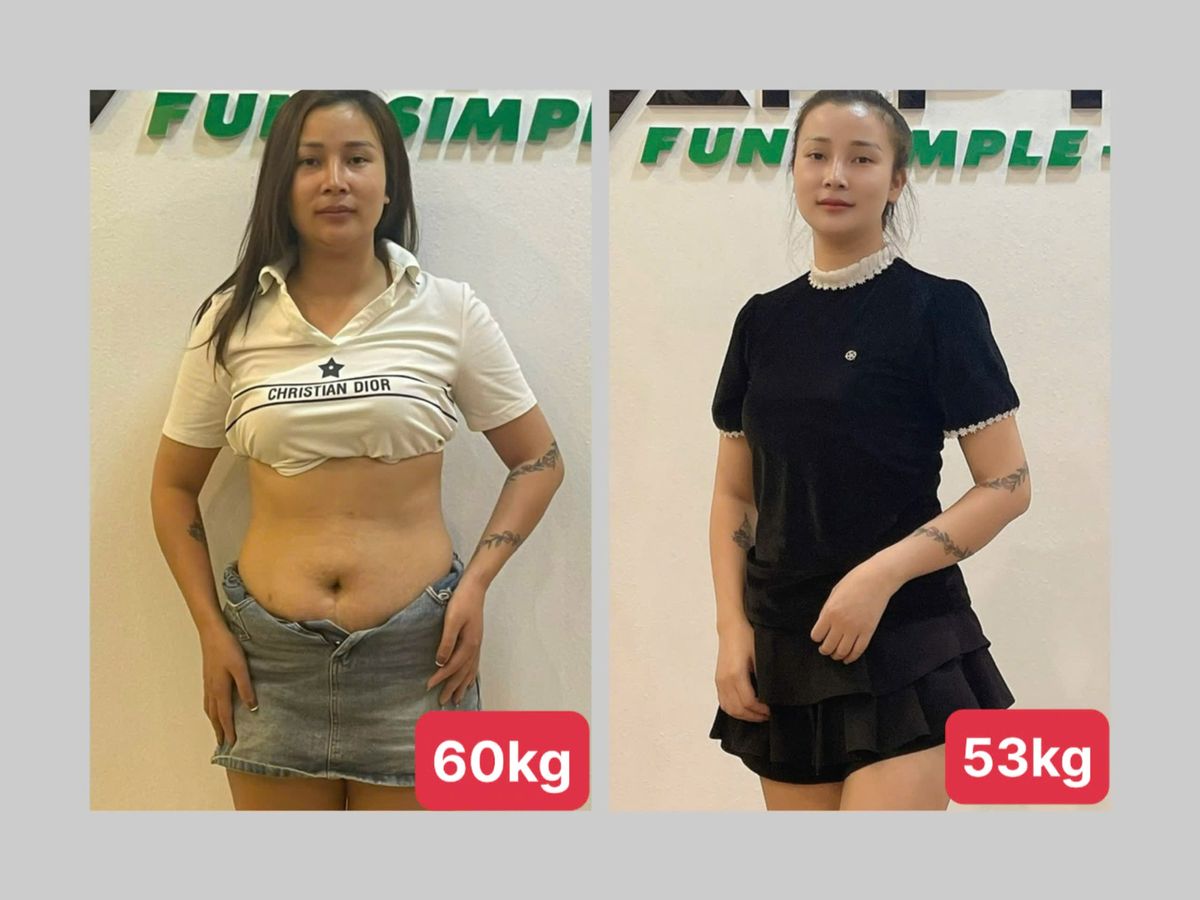 Học viên nữ HFIT giảm từ 60kg xuống 53kg