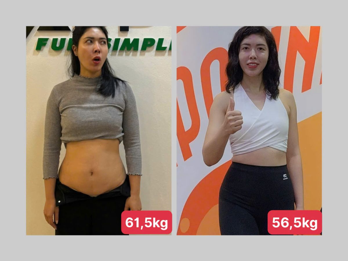 Học viên nữ HFIT giảm từ 61,5kg xuống 56,5kg