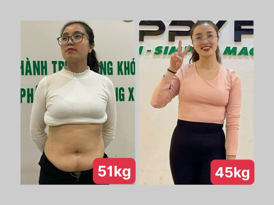 Học viên nữ HFIT giảm từ 51kg xuống 45kg, hết bụng chùng