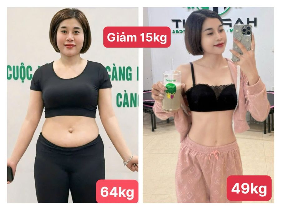 Học viên nữ HFIT giảm 15kg, từ 64kg xuống 49kg