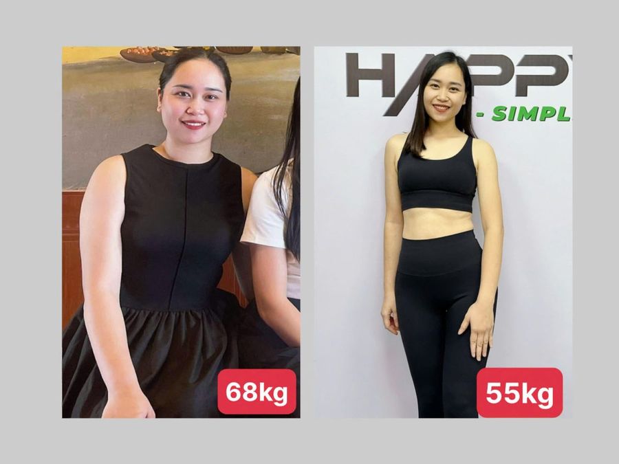 Học viên nữ HFIT giảm từ 68kg xuống 55kg